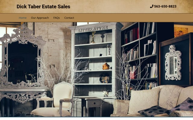 Screenshot of dicktaberestatesales.com