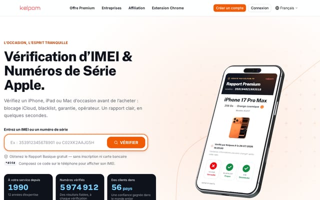 Screenshot of kelpom.fr