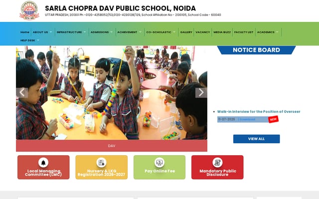 Screenshot of davnoida.org
