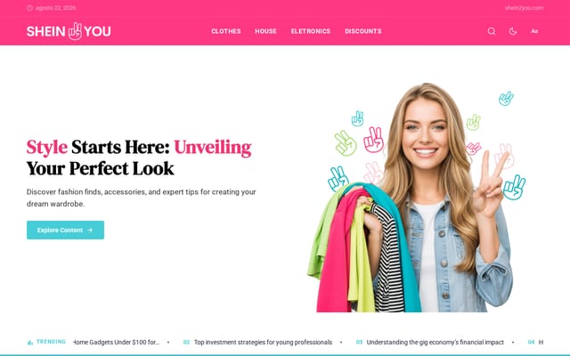 Screenshot of shein2you.com