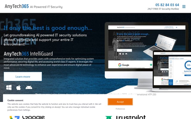 Screenshot of anytech365.com