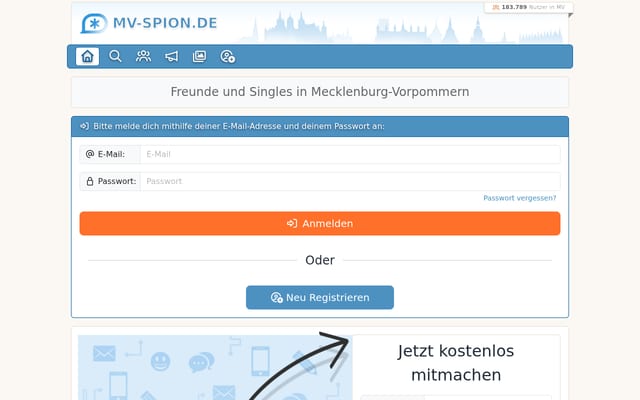 Screenshot of mv-spion.de