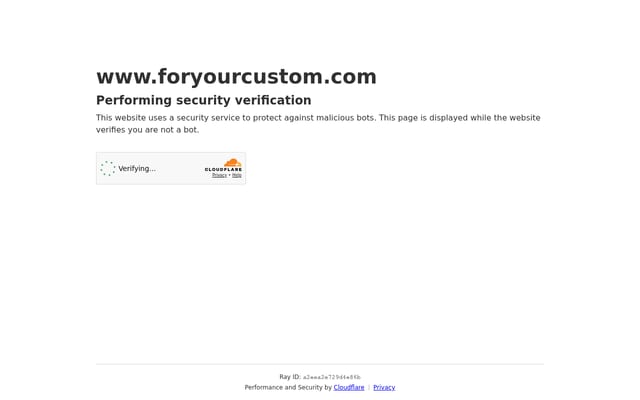 Screenshot of foryourcustom.com