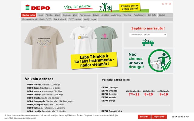 Screenshot of depo.lv