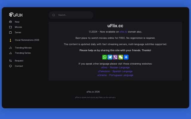 Screenshot of uflix.cc
