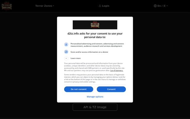 Screenshot of d2tz.info