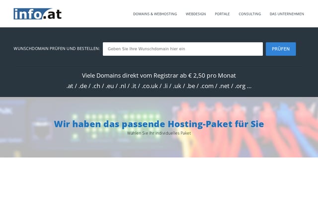 Screenshot of info.at