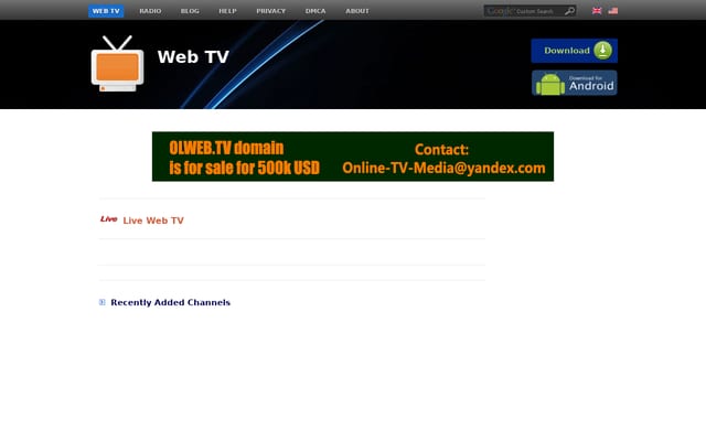 Screenshot of olweb.tv
