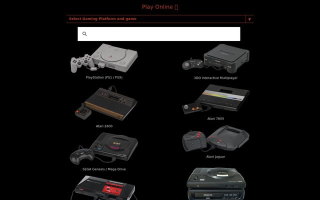Screenshot of retrogames.onl