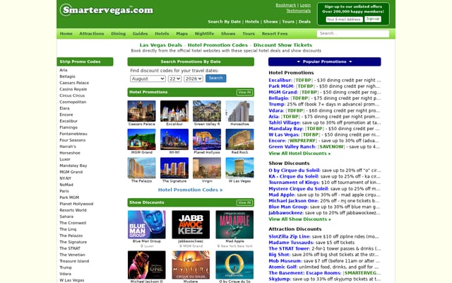 Screenshot of smartervegas.com