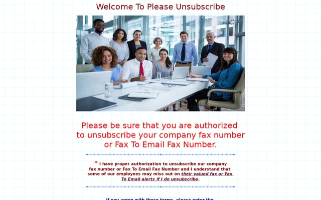 Screenshot of pleaseunsubscribe.com