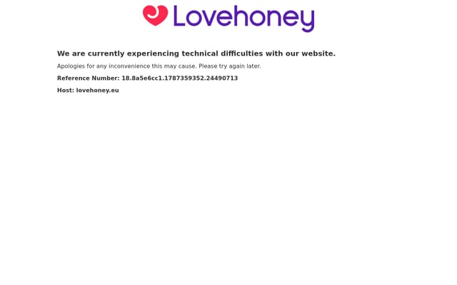 Screenshot of lovehoney.eu