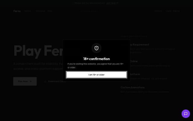 Screenshot of ferns.club