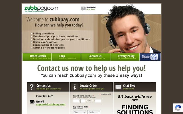 Screenshot of zubbpay.com