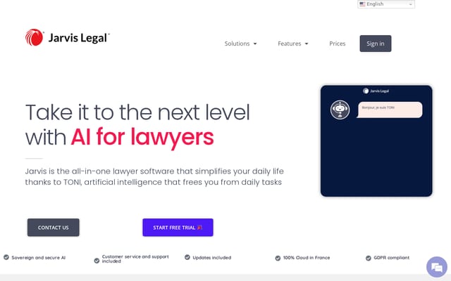 Screenshot of jarvis-legal.com