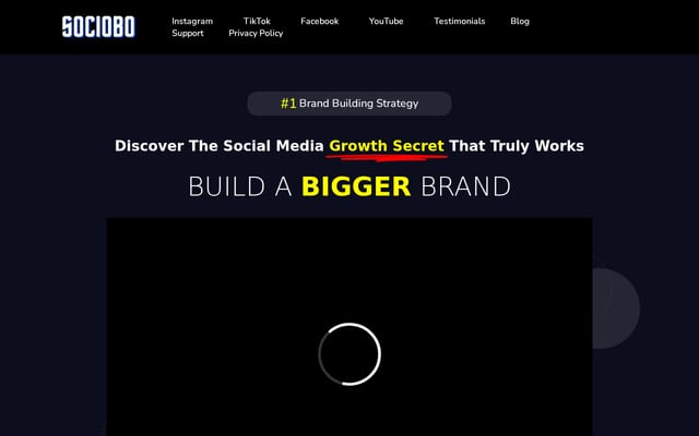 Screenshot of sociobo.com