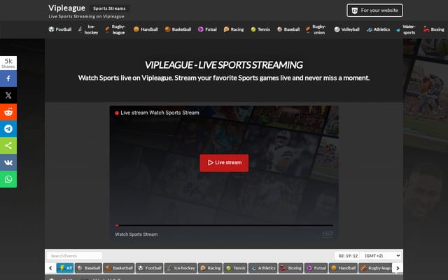 Screenshot of vipleague.one