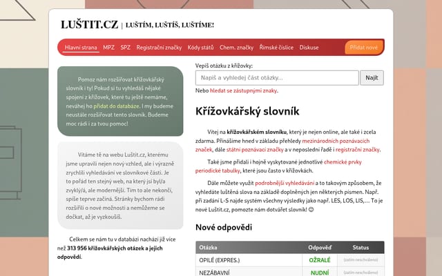 Screenshot of lustit.cz