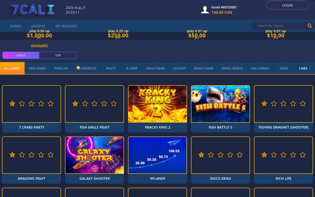 Screenshot of 7cali.com