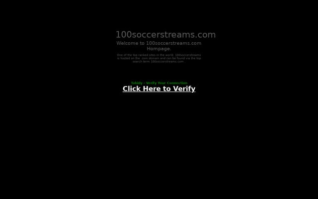 Screenshot of 100soccerstreams.com