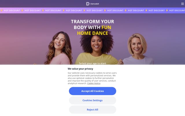 Screenshot of dance-bit.com