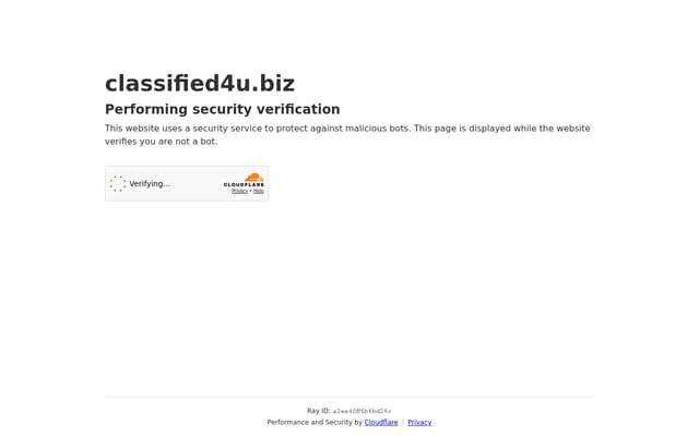 Screenshot of classified4u.biz