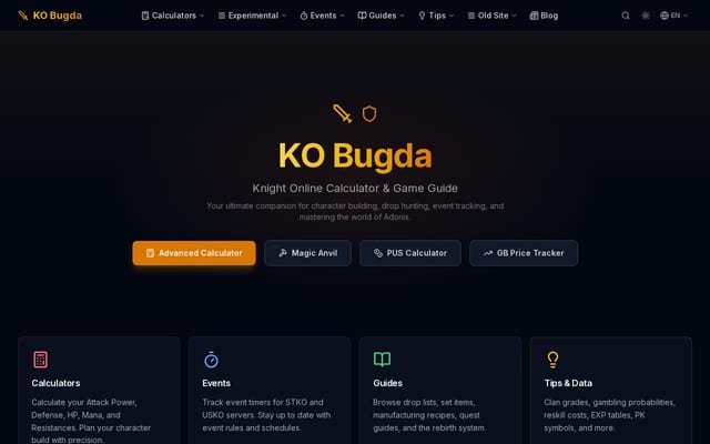 Screenshot of kobugda.com