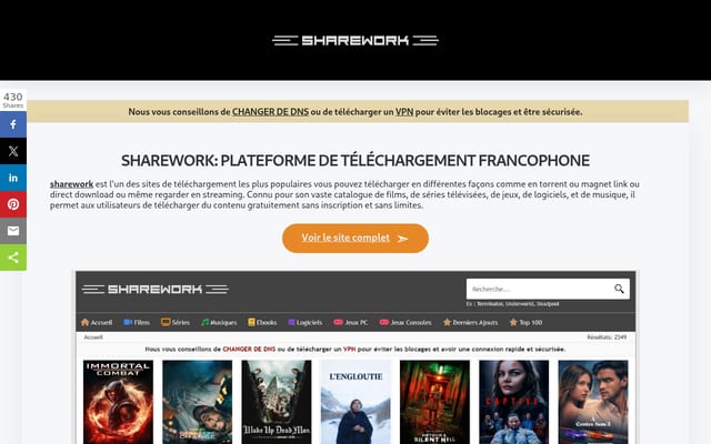 Screenshot of zone-torrent.com