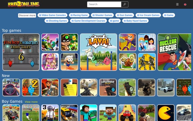 Screenshot of friv2online.com
