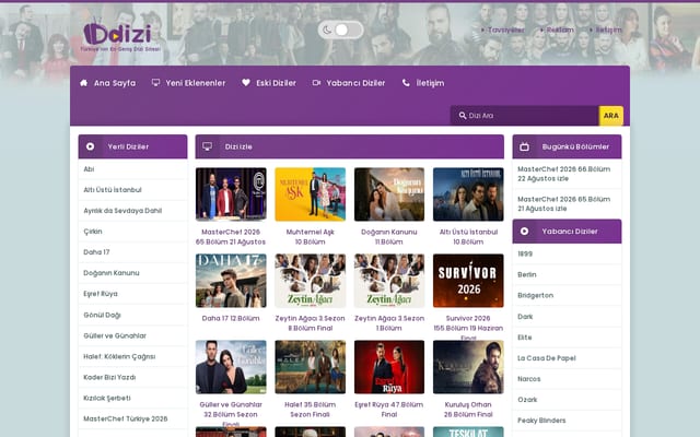 Screenshot of ddizi.com