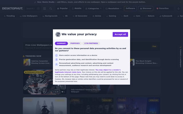 Screenshot of desktophut.com