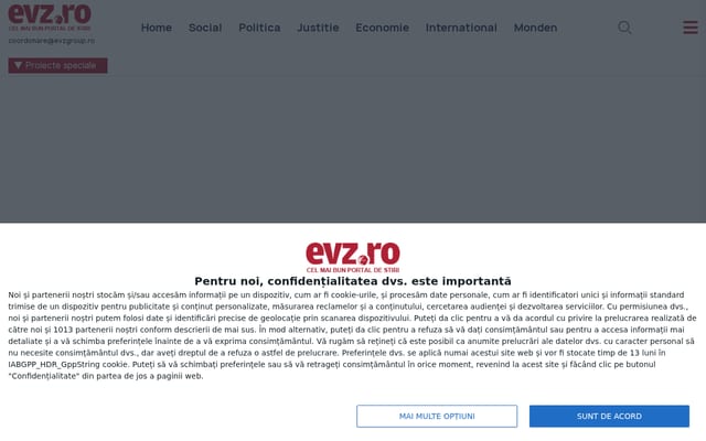 Screenshot of evz.ro