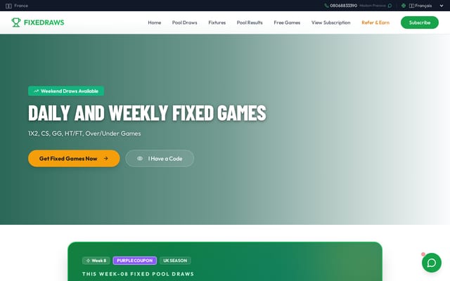 Screenshot of fixedraws.com