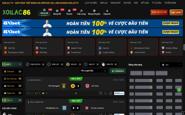 Screenshot of xoilac28.tv
