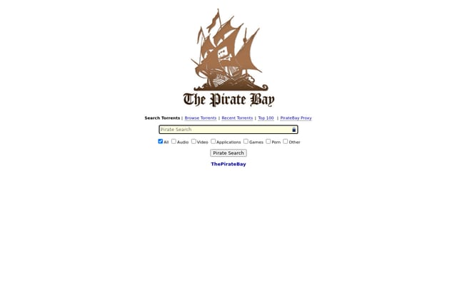 Screenshot of thepiratebay3.to