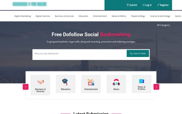 Screenshot of bookmark4you.online