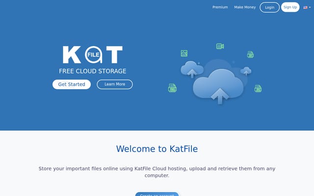 Screenshot of katfile.com