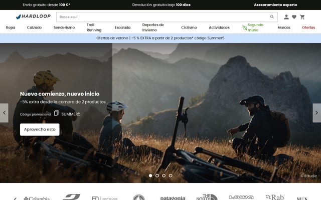 Screenshot of hardloop.es