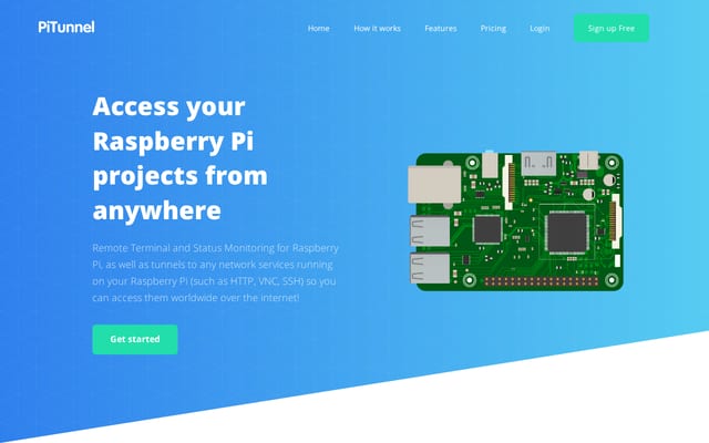 Screenshot of pitunnel.com
