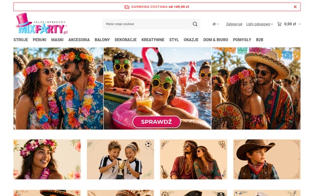 Screenshot of mixparty.pl