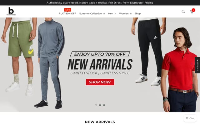 Screenshot of brandsporter.com