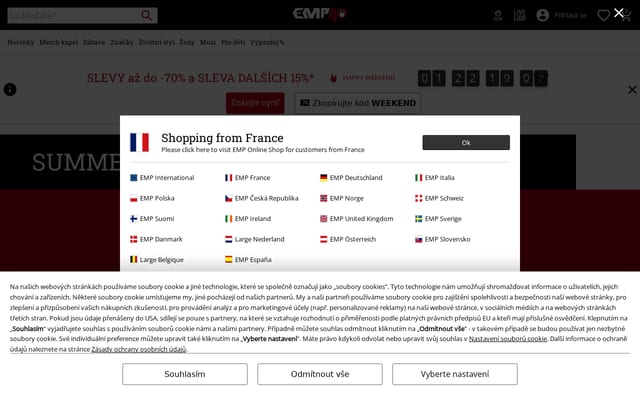Screenshot of emp-shop.cz