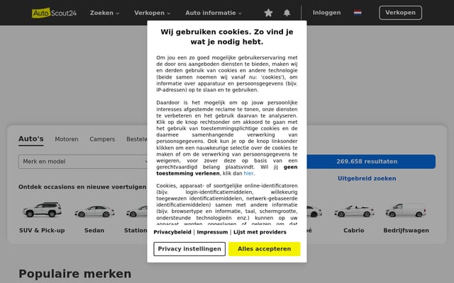 Screenshot of autoscout24.nl
