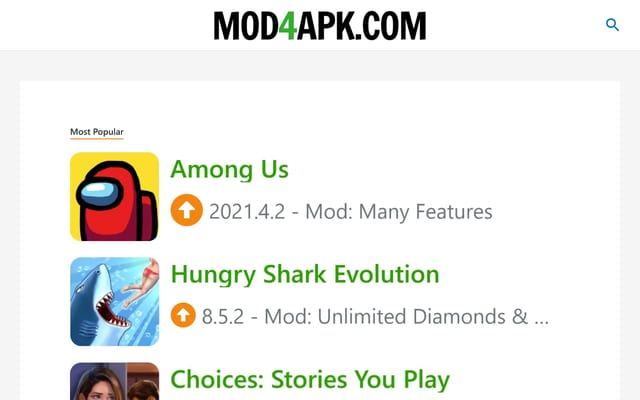 Screenshot of mod4apk.com