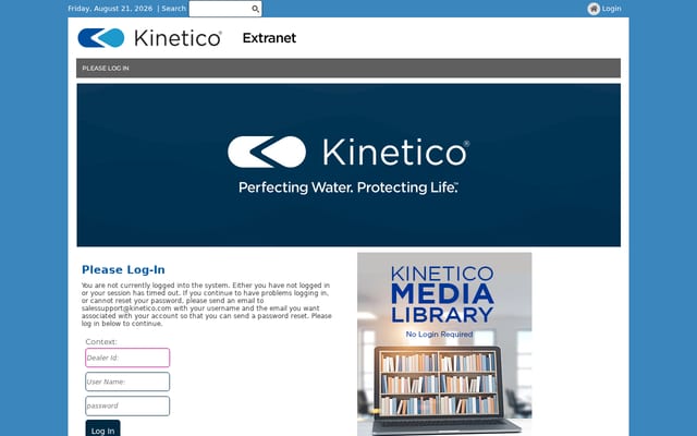 Screenshot of yourkinetico.com