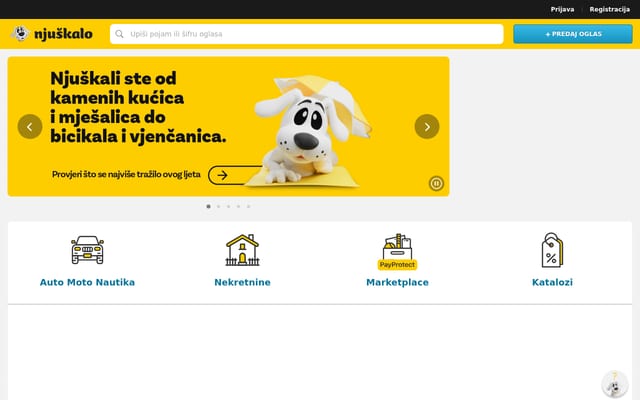 Screenshot of njuskalo.hr