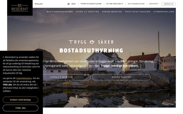 Screenshot of beresident.se