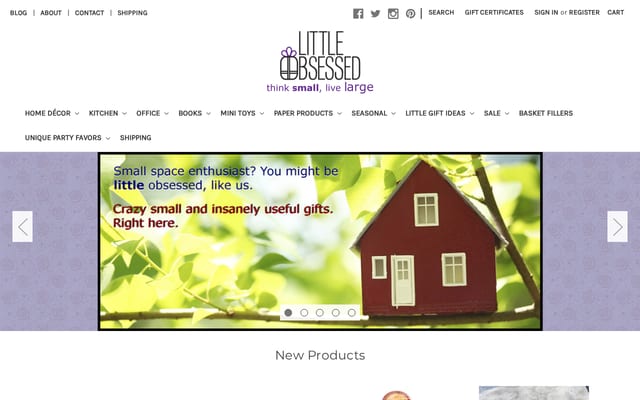 Screenshot of littleobsessed.com