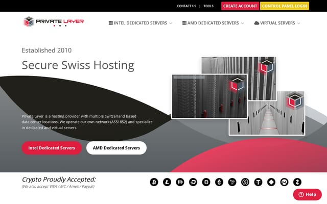 Screenshot of privatelayer.com