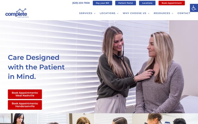 Screenshot of completehealthpartners.com